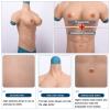 PROPFE Silicone Muscle Bodysuit Breastplate, Male Abdominal Chest Plate, F Cup, Fake Breasts for Cross-Dressers, Cotton/Silicone-Filled view 3