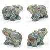 HXSCOO 2" Lucky Natural Healing Crystal Animal Stone-Carved Ornament, Elephant, Turtle, Cat, Dog, Wolf, Snake, Fox Statue, Gift (Color: U Amethyst) view 4