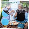 PLAFOPE Adult Bibs with Clothing Protection and Timeless Bead Pattern - 2 Pack view 2