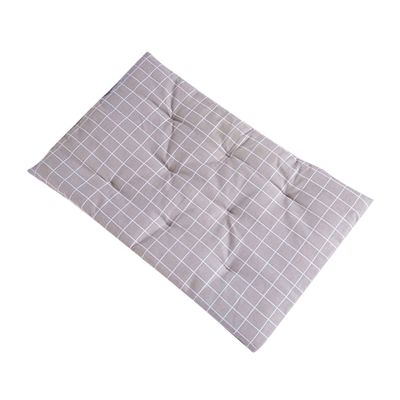 Warmhm Washable Cotton Dog Cushion, 1 Piece, Gray Plaid