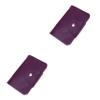 FRCOLOR 2-Piece Nail Stamping Plate Storage Wallet, Purple view 1