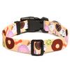 Mercano Adjustable Dog Collar, Soft Nylon Comfort & Durable Patterned Collar for Small Medium Large Dogs Puppies Cats (L, Cookie Beige) view 2