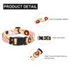 Mercano Adjustable Dog Collar, Soft Nylon Comfort & Durable Patterned Collar for Small Medium Large Dogs Puppies Cats (L, Cookie Beige) view 3
