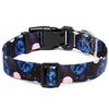 Mercano Adjustable Soft Nylon Dog Collar, Patterned, M, Night Sky view 2