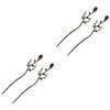 Beavorty Metallic Four-Rose Hair Stick view 1