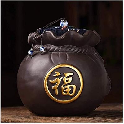 Funeral Urn for Adult Ashes, Purple Sand Ceramic, for Humans and Pets