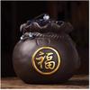 Funeral Urn for Adult Ashes, Purple Sand Ceramic, for Humans and Pets view 1
