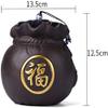 Funeral Urn for Adult Ashes, Purple Sand Ceramic, for Humans and Pets view 3