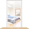Pet Screen Door with Zipper, Cat-Resistant Mesh, White, 90 x 220 cm view 1