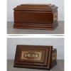 HHUARI Large Wooden Urn, Forever Together Souls Urn for Adult Human Ashes, Hand-Carved Solid Wood Urn Box view 3