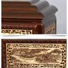 HHUARI Large Wooden Urn, Forever Together Souls Urn for Adult Human Ashes, Hand-Carved Solid Wood Urn Box view 4