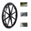 XFAK 2-Pack 24-Inch Wheelchair Rear Wheels, Solid Replacement Tires view 2