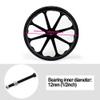 XFAK 2-Pack 24-Inch Wheelchair Rear Wheels, Solid Replacement Tires view 3