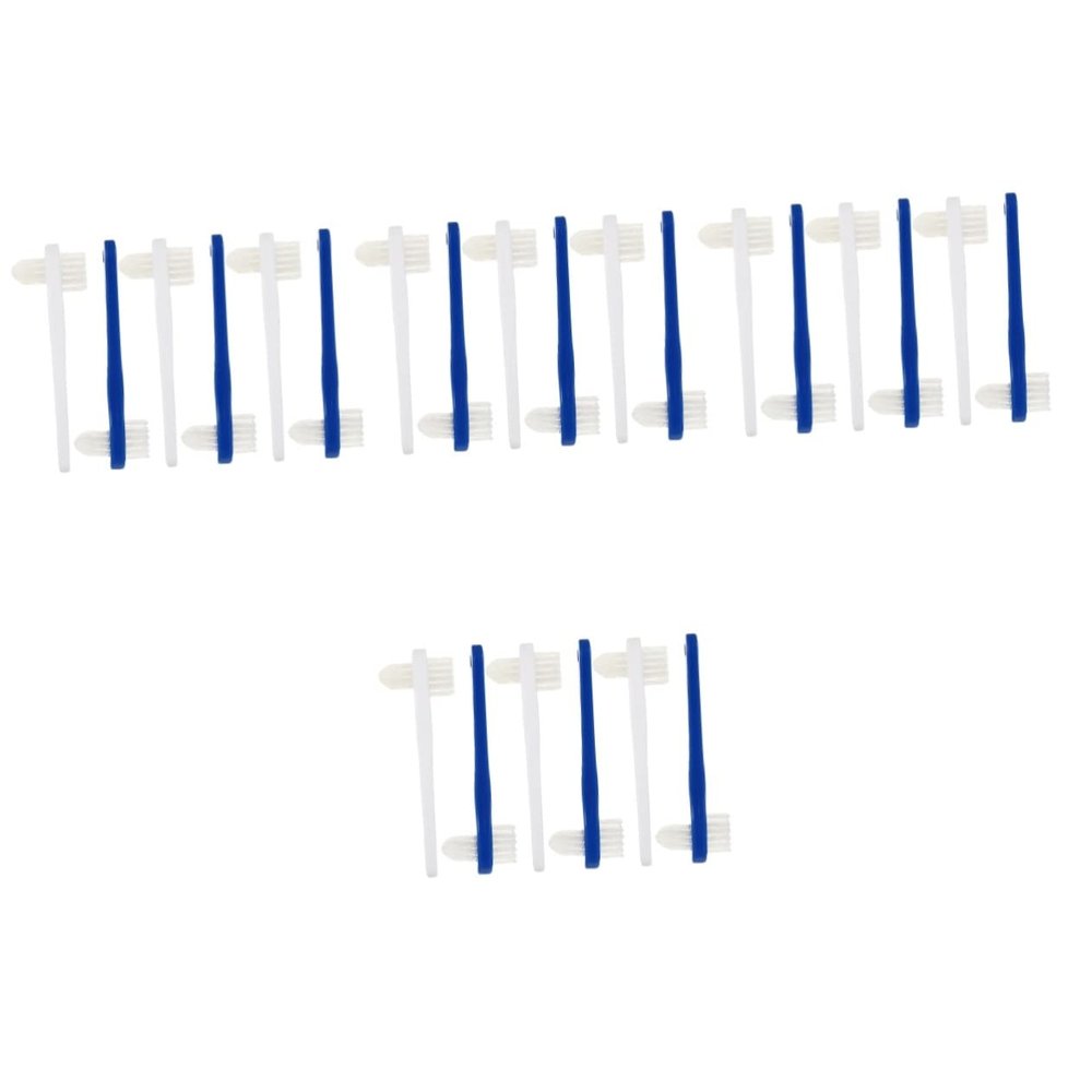 Healeved 24-Piece Double-Ended Toothbrush Set for Dentures