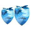 Shark Ocean Dog Bandanas, Chiffon Triangle Scarves, 2-Pack view 1