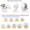 YANCAER 50-Pack 60 mL White Aluminum Tins with Screw-Top Lids, 68 mm x 27 mm view 4