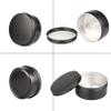 YANCAER 100-Pack 150 mL Matte Black Aluminum Tins, 83 mm x 38 mm, with Screw-Top Lids view 3