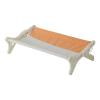 Leeadwaey Pet Hammock, Cat Window Perch, Wood Frame, Shelf, Window, Chair, Orange view 1