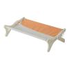 Leeadwaey Pet Hammock, Cat Window Perch, Wood Frame, Shelf, Window, Chair, Orange view 2
