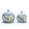 DERBUT Ceramic Cremation Urn for Human or Pet Ashes, Memorial Urn, Two Patterns view 2