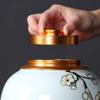 DERBUT Ceramic Memorial Urn Box with Moisture-Resistant Seal view 3
