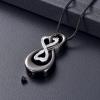 DOTUIARG Stainless Steel Love Urn Pendant Memorial Keepsake for Human Ashes view 3