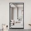Cat Fly Screen Door, Straight Zipper Mesh Curtain, 100 x 220 cm, Black view 1