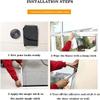 Cat Fly Screen Door, Straight Zipper Mesh Curtain, 100 x 220 cm, Black view 4