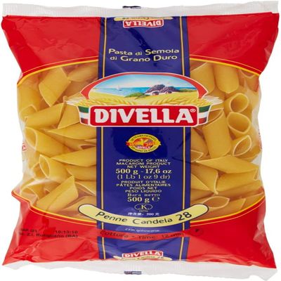 Italian Gourmet Penne Candela No. 28 Durum Wheat Pasta, 10 x 500 g