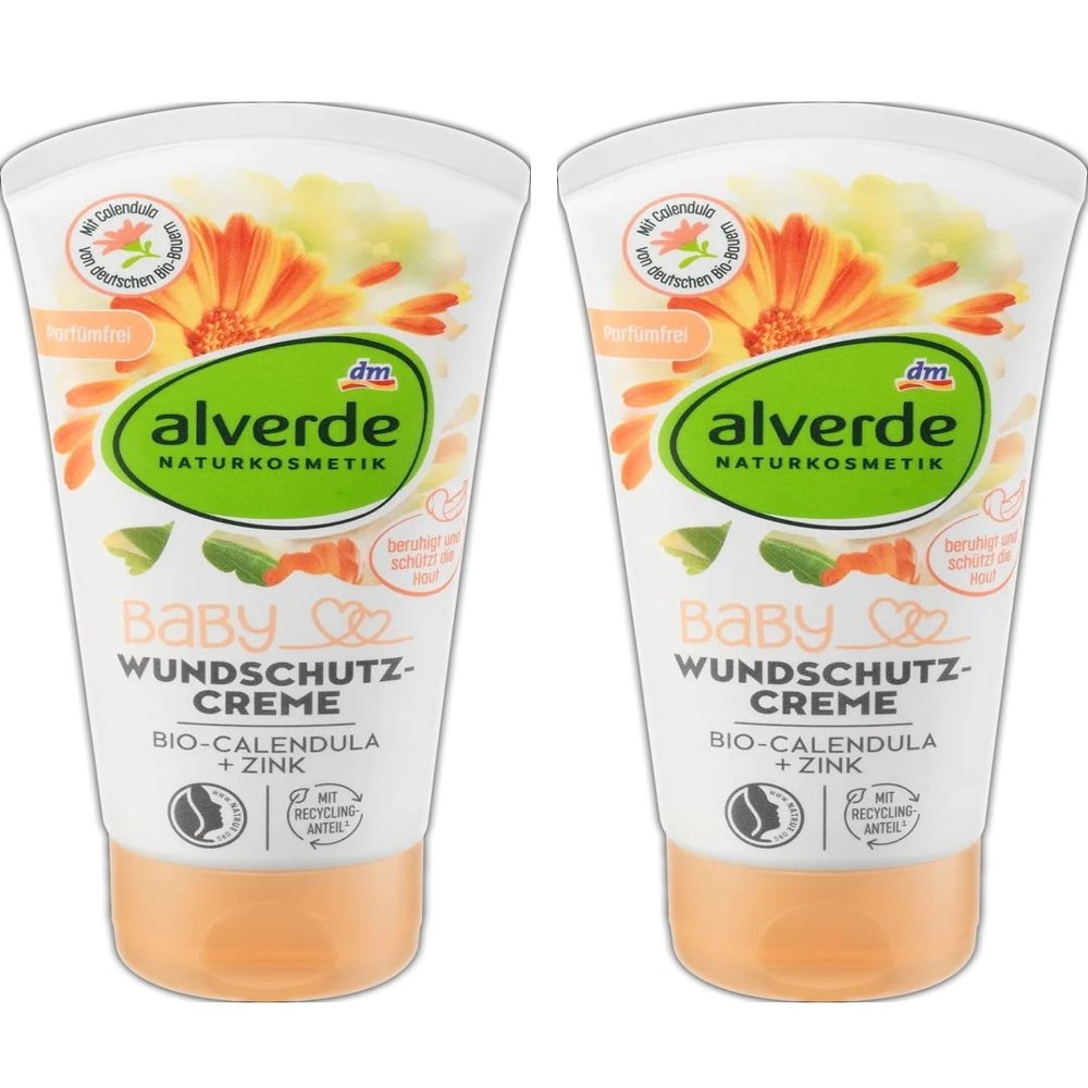 alverde Naturkosmetik Protective Nappy Cream Organic Calendula, 75 ml