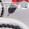 DIBAKO 24-Inch Solid Rear Wheel Replacement Set for Manual Wheelchairs, Gray view 4