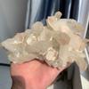 WGPHD Natural Transparent White Crystal Cluster Specimen for Home Meditation, Spiritual Energy Healing, Home Decor and Gifting (Size: 100–150 g) view 4