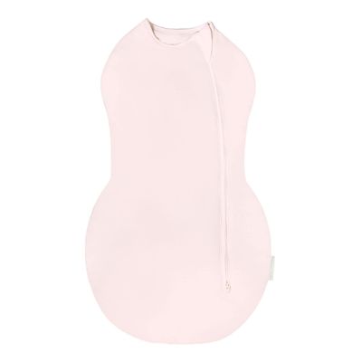 Happiest Baby Sleepea Comforter Swaddle, 5-Second Swaddle, 100% Organic Cotton, Doctor-Designed, Promotes Healthy Hip Development (Light Pink, Large)