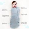 Happiest Baby Sleepea Comforter Swaddle, 5-Second Swaddle, 100% Organic Cotton, Doctor-Designed, Promotes Healthy Hip Development (Light Pink, Large) view 2