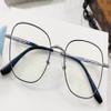 NEWADA Large Metal Reading Glasses, Blue-Light Blocking, Unisex, Oversized Square Frame, Anti-Glare, Black-Silver, +1.00 view 1