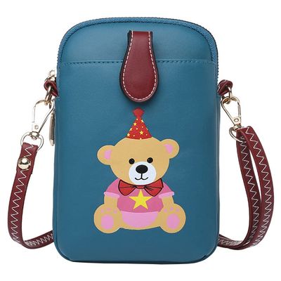 Theaque Cartoon Coin Purse Small Shoulder Bag Phone Bag with Zipper