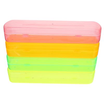 GLEAVI 4-Pack PP Toothbrush Cases, Portable Travel Storage Boxes