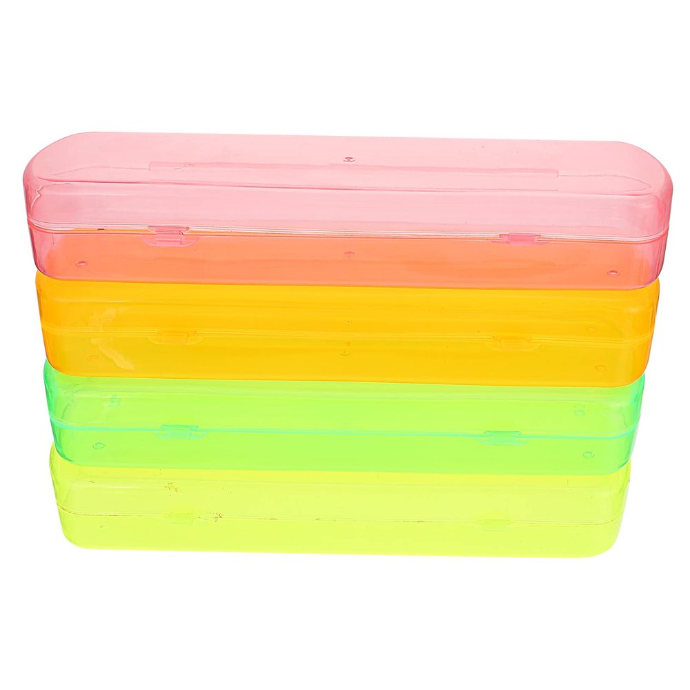 GLEAVI 4-Pack PP Toothbrush Cases, Portable Travel Storage Boxes