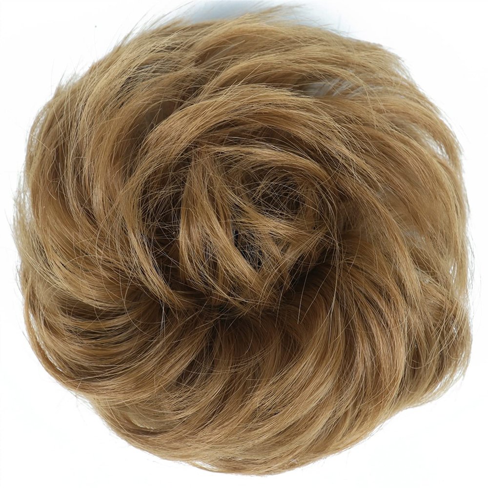 DYPASA Synthetic Messy Bun Hairpiece with Elastic Band, Brown, Color 28