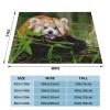 Little Red Panda Ultra-Soft Micro-Fleece Blanket, 203 x 152 cm, for Bed, Sofa, Couch, Travel, and Camping, Plush, Soft, Cozy, Machine-Washable view 4