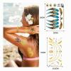 URAQT Metallic Tattoos, 14 Waterproof Sheets of Temporary Tattoo Paper view 2