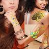URAQT Metallic Tattoos, 14 Waterproof Sheets of Temporary Tattoo Paper view 3