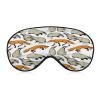 Cute Badgers and Foxes Patterned Sleep Eye Mask view 1