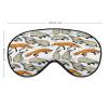 Cute Badgers and Foxes Patterned Sleep Eye Mask view 2