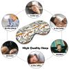 Cute Badgers and Foxes Patterned Sleep Eye Mask view 4