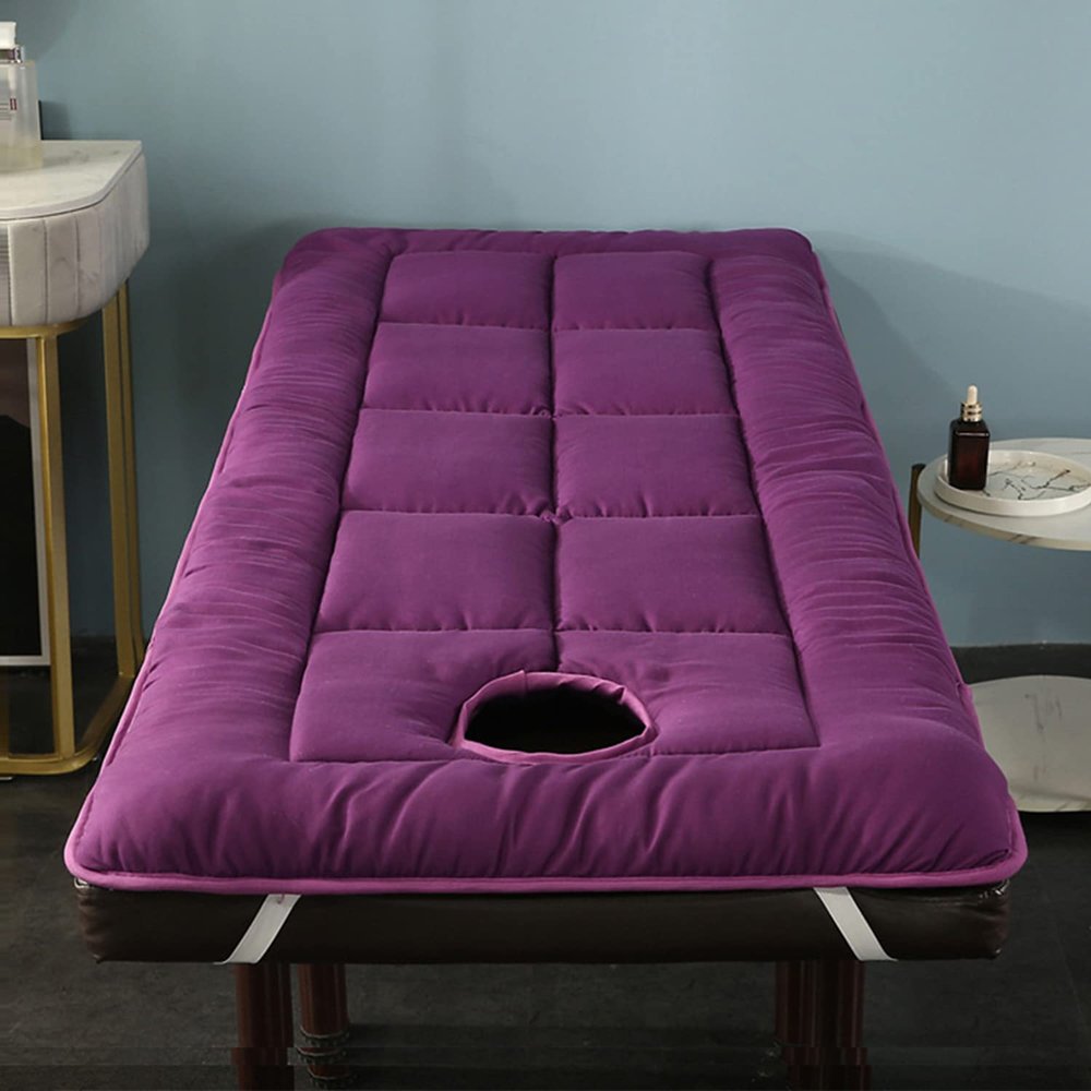 LXJDDLD Spa Bed Cushion Topper, Purple, 70 x 190 cm