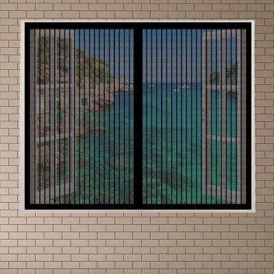 Invisible Mosquito Net for Windows, 270 x 230 cm, Black