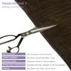 Fshine Remy Human Hair Weft Extensions, Medium Brown, 40 cm, 50 g view 3