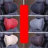 FrEshn Car Neck Pillow, PU Beige Back view 3