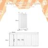 GYMAX 90 cm High Pet Gate, 4-Piece Flexible Barrier with 2 Support Feet, Dog Gate for Doors, Stairs & Kitchen view 4